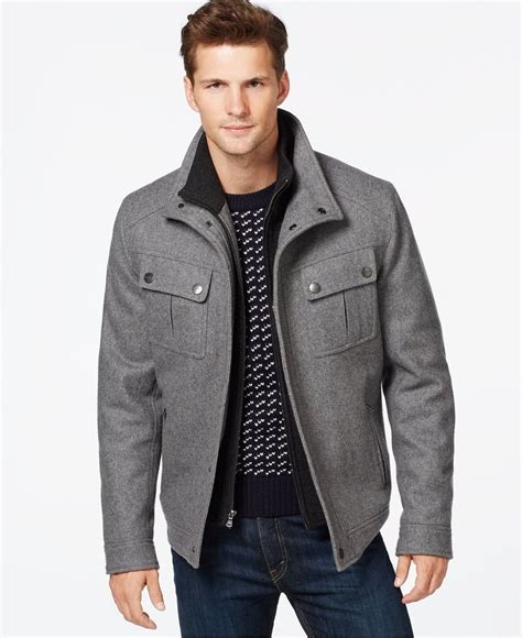 michael kors mens wool jacket